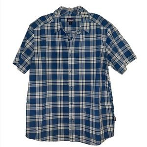 Patagonia Plaid Camp Shirt Classic Button up collared shirt 100% cotton Size M